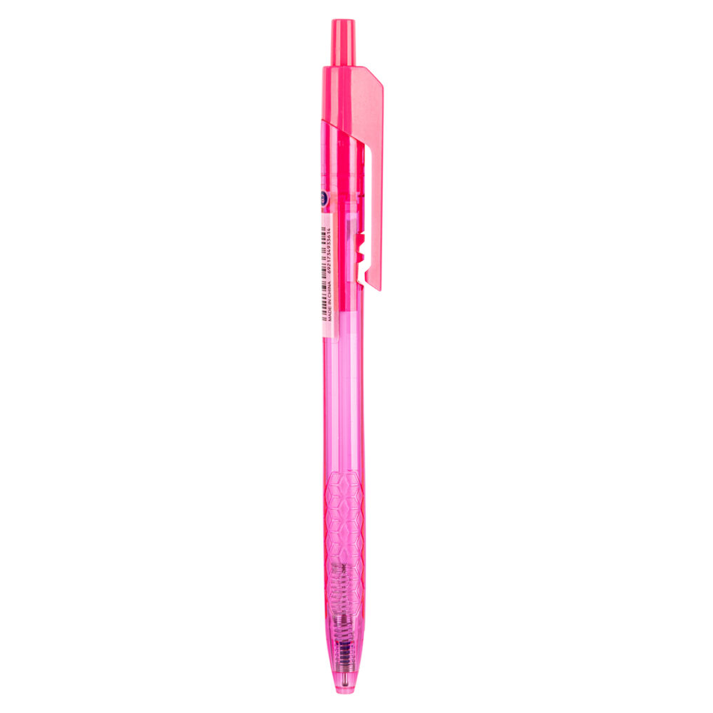 ديلي قلم حبر جاف كباس - بدن ملون - 0.7mm - أزرق